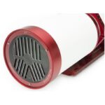 William Optics 120 780 Apochromatische refractor AP Fluorostar Red OTA (3) William Optics 120/780 close-up van de voorkant met het speciaal berekende Bahtinov-masker bevestigd.