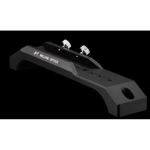 Telescoop 31 William Optics 243mm Handvat 1 William Optics 243mm handvat in perspectief met dubbele duimschroeven en montageopeningen