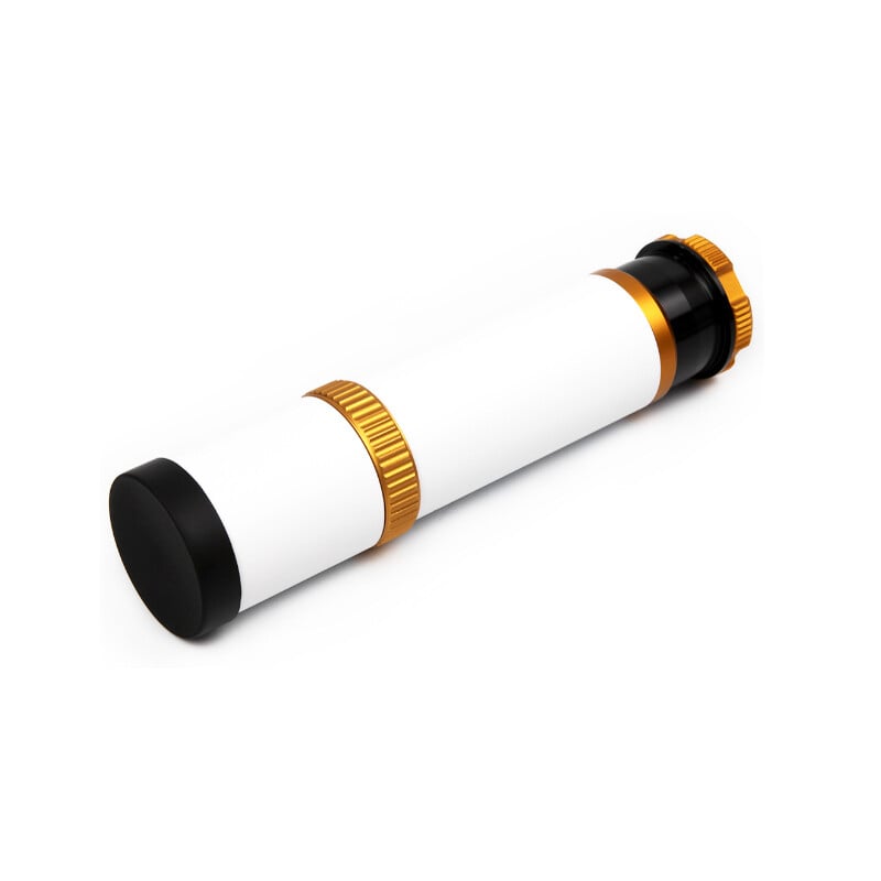 William Optics 50mm Guidescope 1 William Optics 50mm Guidescope 2 William Optics 50mm guidescope schuin aanzicht met objectiefdop