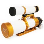 William Optics 50mm Guidescope UniGuide Gold (1) v. William Optics 50mm UniGuide Gold gemonteerd op een William Optics telescoop