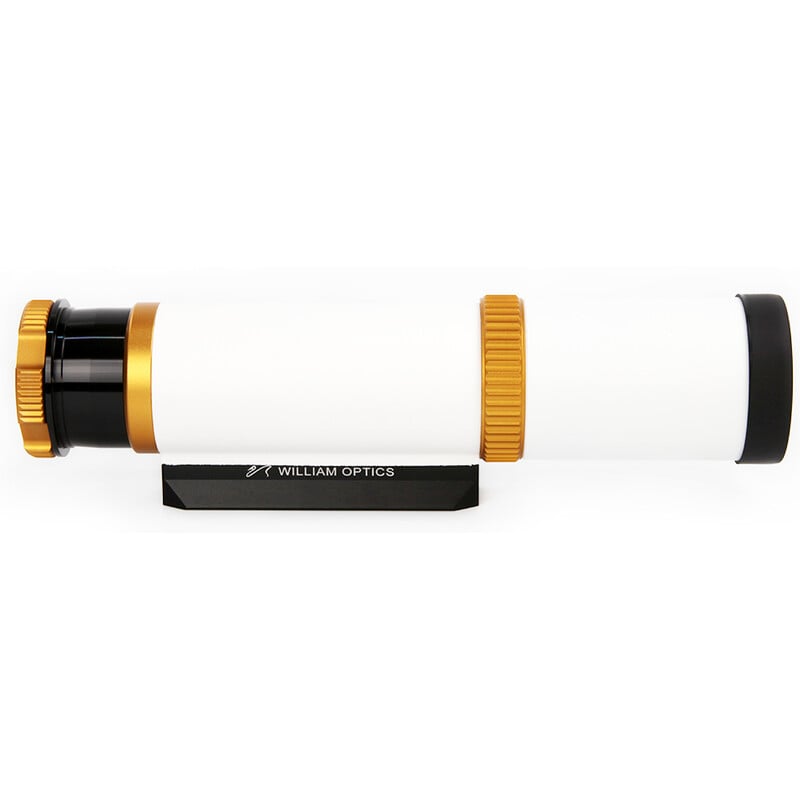 William Optics 50mm Guidescope UniGuide Gold 2 William Optics 50mm Guidescope UniGuide Gold 4 iii. William Optics 50mm UniGuide Gold guidescope zijaanzicht met montagerail