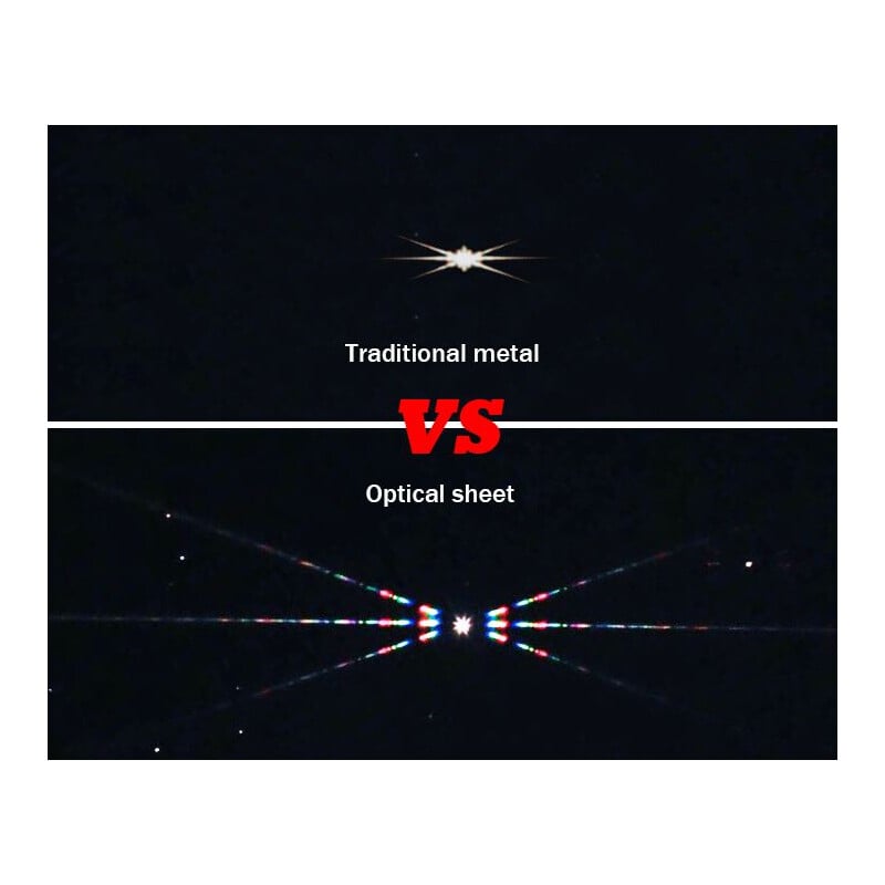 William Optics 75-110mm Focus masker Bahtinov 2 William Optics 75 110mm Focus masker Bahtinov 1 ii. William Optics 75-110mm Focus masker Bahtinov vergelijking van het heldere diffractiepatroon