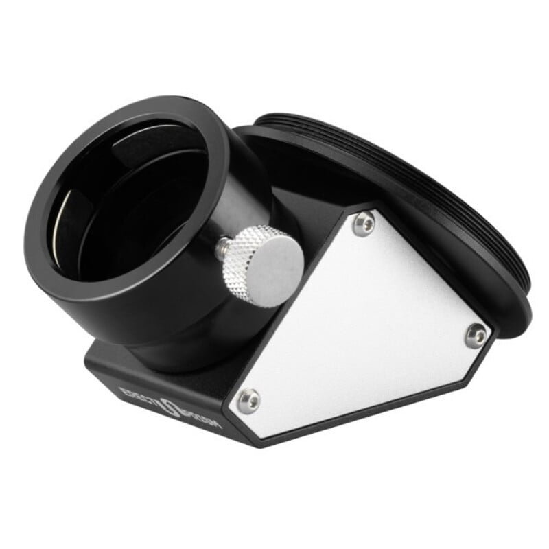 William Optics 90° 1,25" Zenitprisma Cat 51 WIFD 1 William Optics 90° 125 Zenitprisma Cat 51 WIFD William Optics 90° zenitprisma zijaanzicht met ringklem en oculairaansluiting