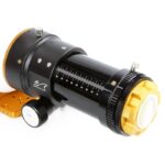 William Optics AP 132 925 Apochromatische refractor Fluorostar Gold OTA (3) William Optics AP 132/925 close-up van het speciaal ontworpen acryl Bahtinov masker, dat zorgt voor een helder buigingspatroon voor perfect scherpstellen.