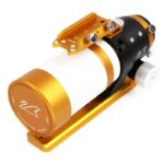 William Optics AP 61 360 ZS61 II Apochromatische refractor ZenithStar OTA (2) William Optics AP 61/360 ZS61 II close-up van de gouden objectiefdop met logo