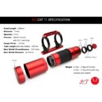William Optics AP 71 350 71 Apochromatische refractor RedCat OTA (4) William Optics AP 71/350 71 infographic met een gedetailleerde lijst van de onderdelen van de telescoop.