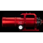 William Optics AP 71 350 71 Apochromatische refractor RedCat WIFD (2) William Optics AP 71/350 71 schuin zijaanzicht met focus op de helical focuser en aansluiting.