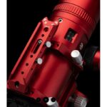 William Optics AP 71 350 71 Apochromatische refractor RedCat WIFD (7) William Optics AP 71/350 71 close-up van de interne focusser (WIFD) en de gegraveerde schaalverdeling.