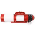 William Optics AP 71 420 GT 71 Apochromatische refractor Gran Turismo (5) William Optics AP 71/420 GT 71 bovenaanzicht met draaghandvat en montagevoet