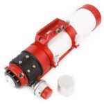 William Optics AP 71 420 GT 71 Apochromatische refractor Gran Turismo (6) William Optics AP 71/420 GT 71 perspectiefweergave met ingeschoven dauwkap en transportpositie