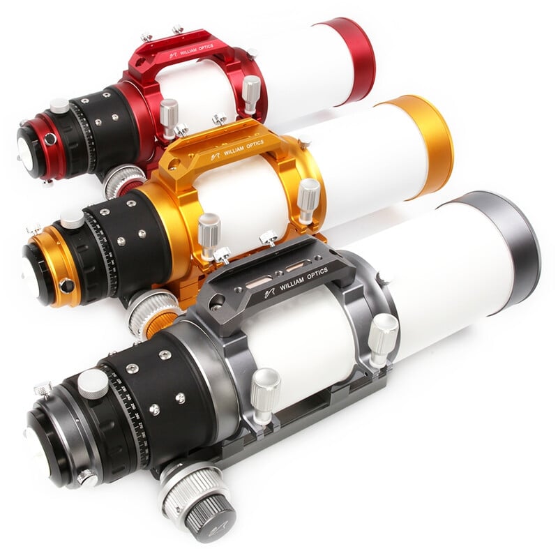 William Optics AP 81/478 81 Apochromatische refractor Gran Turismo IV OTA 2 William Optics AP 81 478 81 Apochromatische refractor Gran Turismo IV OTA 1 William Optics AP 81/478 81 beschikbaar in verschillende kleuren