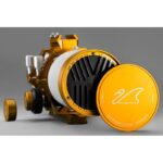 William Optics AP 81 559 81 Apochromatische refractor ZenithStar WIFD Goud OTA (1) William Optics AP 81/559 81 vooraanzicht met het Bahtinov-masker en objectiefdop