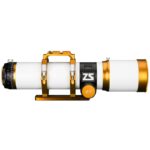 William Optics AP 81 559 81 Apochromatische refractor ZenithStar WIFD Goud OTA (5) William Optics AP 81/559 81 zijaanzicht gemonteerd op de zwaluwstaart