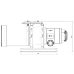 William-Optics-Apochromatische-refractor-AP-108-518-UltraCat-WIFD (8) William Optics AP 108/518 ingezoomde view op frontlens met beschermkap