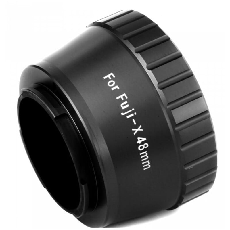 William Optics FX 48mm T-ring Camera adapter 1 William Optics FX 48mm T ring Camera adapter 2 William Optics FX 48mm close-up van de T-ring adapter met inscriptie "For Fuji-X 48mm"