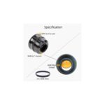 William Optics Flat68III Flattener (3) William Optics Flat68III volledig overzicht met dop, aansluitingen en technische afmetingen