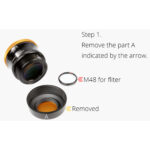 William Optics Flat68III Flattener (7) William Optics Flat68III stap 3 montage van M48 filterhouder in plaats van deel A