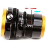 William-Optics-Flattener-Flat73A-voor-ZenithStar-73 (2) William Optics Flat73A zijkant met schaalverdeling en ingestelde afstand voor ZenithStar 73