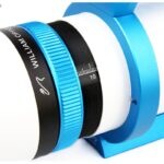 William-Optics-Guidescope-Guide-Star-Apo-61 (9) William Optics 61 close-up van de blauwe 2-inch oculairaansluiting met ringklem