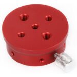 William Optics Montageplaat voor iOptron SkyGuider Pro (2) William Optics Montageplaat schuin vooraanzicht met klemschroef voor montage op SkyGuider Pro