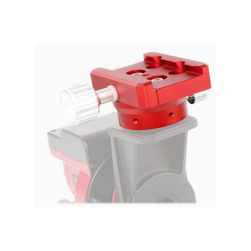 William Optics Montageplaat voor iOptron SkyGuider Pro 2 William Optics Montageplaat voor iOptron SkyGuider Pro 4 William Optics Montageplaat gemonteerd op iOptron SkyGuider Pro met zwaluwstaartklem