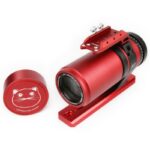 William Optics RedCat accessoireschoen gemonteerd op telescoopbuis met rode afwerking
