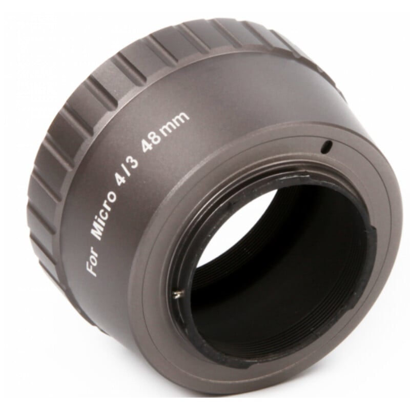William Optics T-Mount Camera adapter Olympus 2 William Optics T Mount Camera adapter Olympus 5 William Optics T-Mount voor Olympus schuin aanzicht met bajonet en tekst