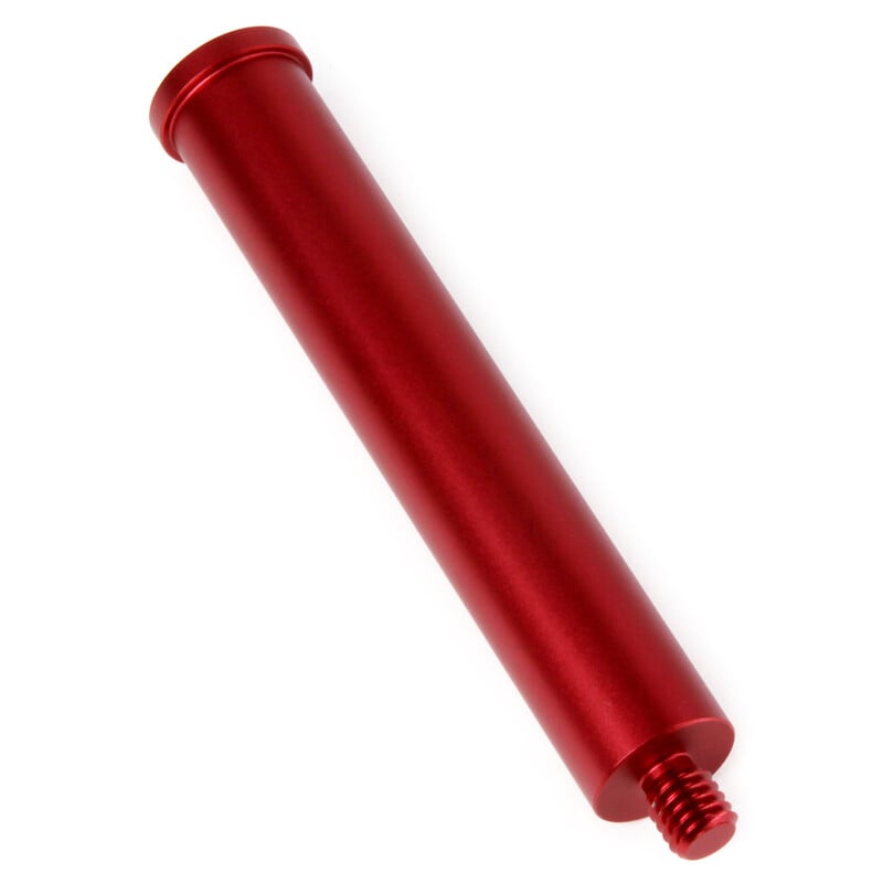 William Optics Tegengewicht Verlengstuk voor Contragewichtstang SkyGuider Pro 1 William Optics Tegengewicht Verlengstuk voor Contragewichtstang SkyGuider Pro 1 William Optics Tegengewicht zijaanzicht rood verlengstuk met schroefdraad