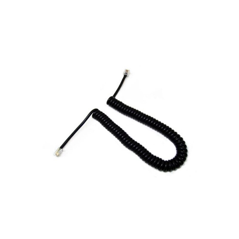 iOptron 6P6C Kabel 1 iOptron 6P6C Kabel iOptron 6P6C zwarte spiraalkabel met RJ12 connectoren voor Go2Nova handcontroller compatibel met CEM25 en Smart EQ