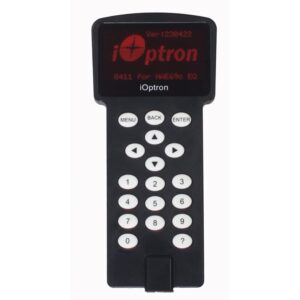 iOptron 8411 Go2Nova handbediening met rood lcd-display en wit toetsenblok voor HAE-montering