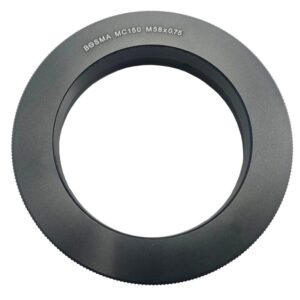 iOptron Adapter iAFS2 aluminium adapterring voor montage op Maksutov 150 telescoop met M58x0.75 schroefdraad