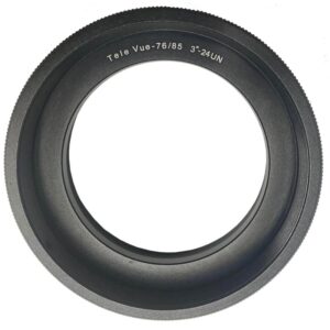 iOptron Adapter iAFS2 zwart aluminium adapterring voor TeleVue 76 en 85 met 3 inch 24TPI schroefdraad