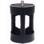 iOptron CEM26/HEM27/GEM28/HAE29 zuilverlenging MiniPier in zwart aluminium met centrale bevestigingspen en open design