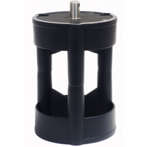 iOptron CEM26/HEM27/GEM28/HAE29 zuilverlenging MiniPier in zwart aluminium met centrale bevestigingspen en open design