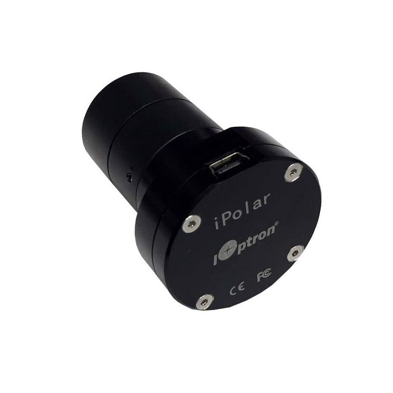 iOptron CEM60 Elektronische Poolzoeker iPolar 1 iOptron CEM60 Elektronische Poolzoeker iPolar 1 iOptron CEM60 iPolar elektronische poolzoeker met zicht op zwarte behuizing en USB 2.0-aansluiting