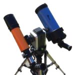 iOptron Cube Kit voor Tweede Zwaluwstaart (4) iOptron Cube Kit met gekoppelde telescoops configuratie op driepootstatief