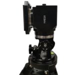 iOptron HAE29 AZ EQ Montering Strain Wave iMate (3) iOptron HAE29 AZ/EQ close-up van bevestigingspunt en hellingshoek in azimutale configuratie