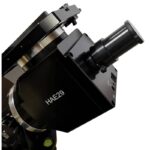 iOptron HAE29 AZ EQ Montering Strain Wave iMate (4) iOptron HAE29 AZ/EQ bovenaanzicht van de houder met Vixen/Losmandy zadel en geïntegreerde poorten