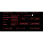 iOptron HAE29C-EC AZ EQ Montering Dual SWG (4) iOptron HAE29C-EC AZ/EQ softwarescherm in EQ-modus met trackingstatus en besturingsknoppen