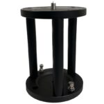 iOptron HAE69 HAE43 HAZ71 Zuilverlenging MiniPier (1) iOptron HAE69/HAE43/HAZ71 MiniPier zijaanzicht met metalen zuilverlenging en bevestigingsschroeven