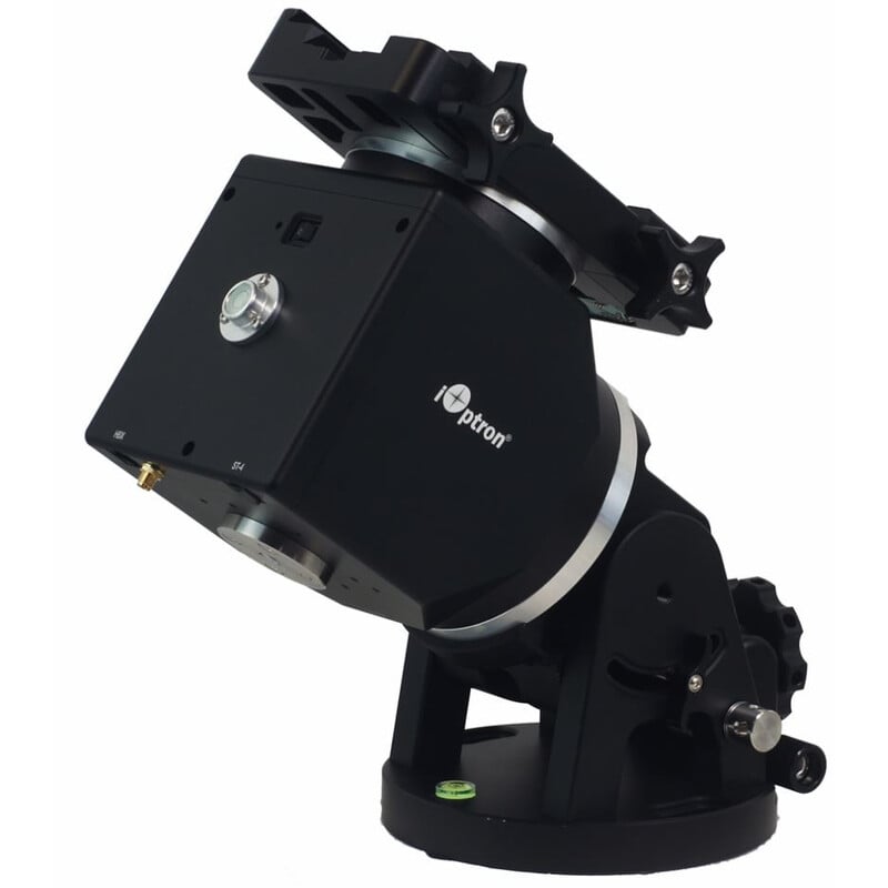 iOptron HAE69C AZ/EQ Dual Montering Met Handset 1 iOptron HAE69C AZ EQ Dual Montering Met Handset 2 iOptron HAE69C AZ/EQ schuin zijaanzicht van aangedreven RA-housing met GoTo-configuratie