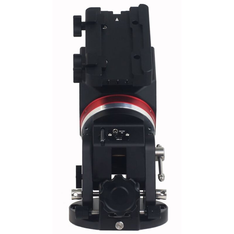 iOptron HAE69EC Montering iMate 2 iOptron HAE69EC Montering iMate 2 iOptron HAE69EC vooraanzicht van hoofdbehuizing met bevestiging en stelmechaniek op de basis