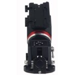 iOptron HAE69EC Montering iMate met Handset (2) iOptron HAE69EC vooraanzicht met centrale bevestigingsbasis en rode encoderlijn gemonteerd op hoofdbehuizing