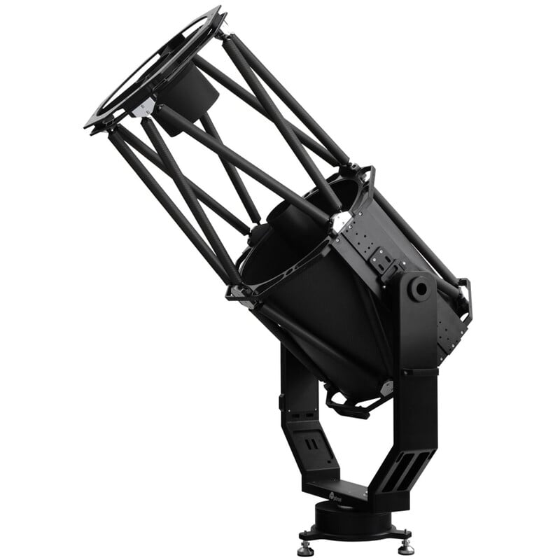 iOptron HAZ130 Montering Strain Wave Alt-AZ 2 iOptron HAZ130 Montering Strain Wave Alt AZ 4 iOptron HAZ130 met RC Truss telescoop gemonteerd op vorkarm en bevestigd in werkpositie