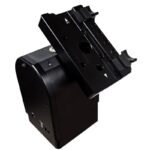 iOptron HAZ71 Alt-AZ Montering Strain Wave (4) iOptron HAZ71 ALT-AZ montagehoek van boven met bevestigde zwaluwstaartklem in horizontale positie