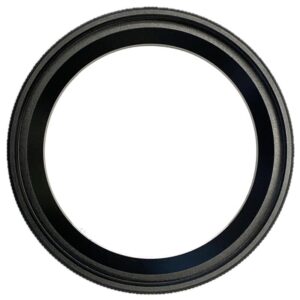 iOptron M74 / M68 adapter vooraanzicht met interne en externe schroefdraad