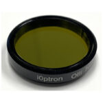 iOptron OIII 1,25 filter met 7nm bandbreedte en zwart aluminium vatting voor astrofotografie