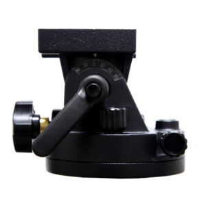 iOptron Polar Wedge zijaanzicht met instelknoppen voor poolhoogte en azimut voor SkyTracker Pro en SkyGuider Pro