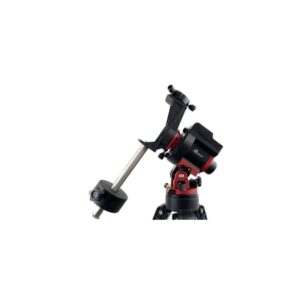 iOptron SkyGuider Pro set overzicht van volledig gemonteerde setup met contragewicht en DSLR op statief