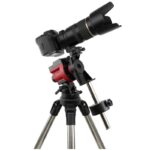 iOptron SkyGuider Pro set Montering met Polar wedge (7) iOptron SkyGuider Pro set configuratieposter met verschillende montagevoorbeelden voor camera en telescoop